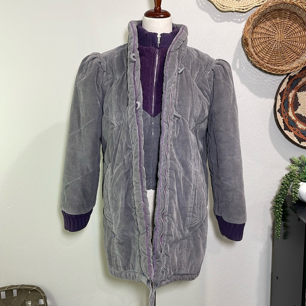 Gray Quilted Women's Jacket